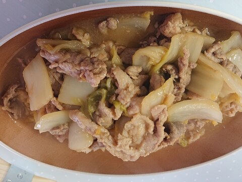 豚こま肉と白菜の中華煮